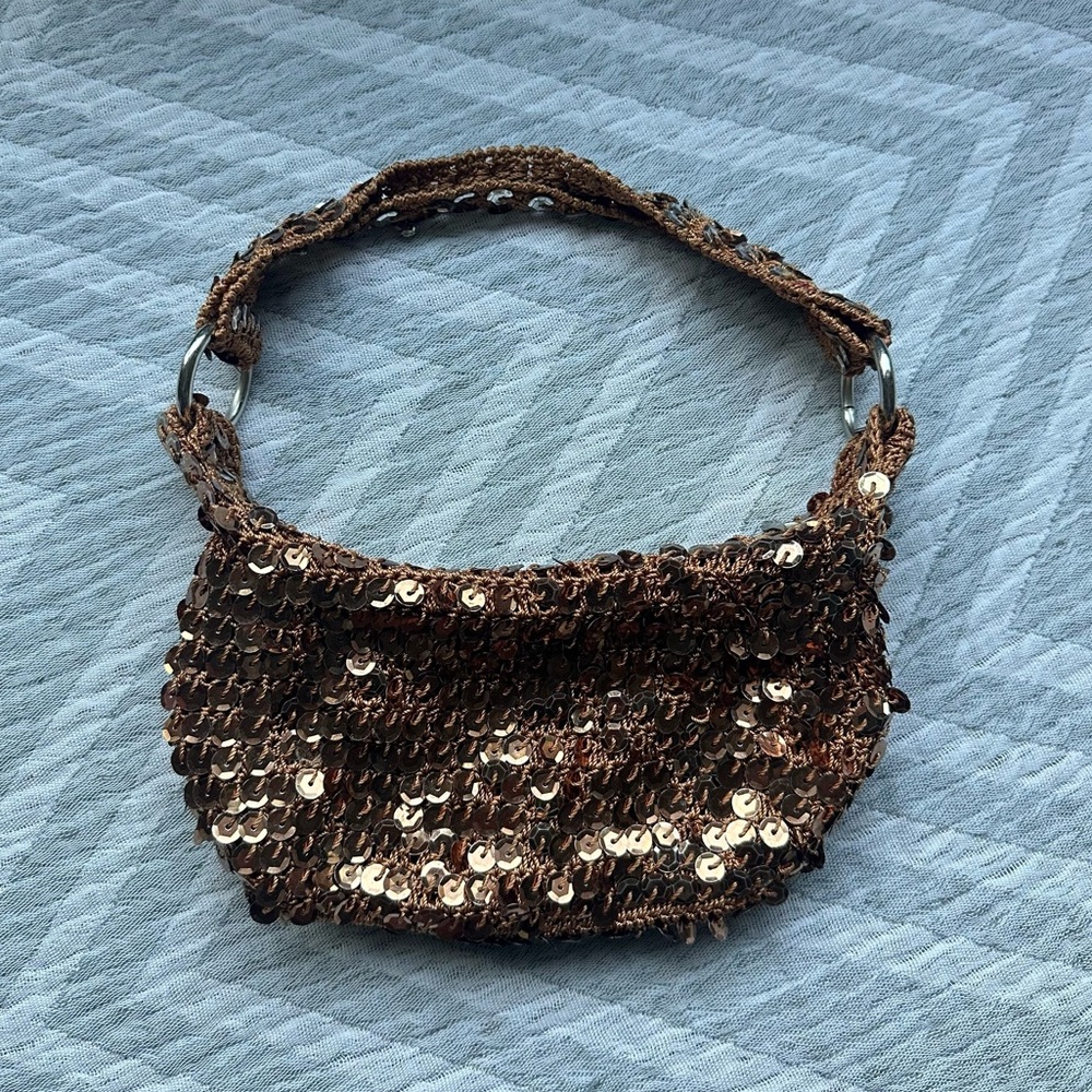 Bisou Bisou Copper Sequin Purse